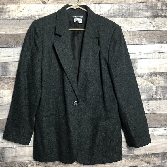 Sag Harbor Jackets & Blazers - Sag Harbor Woman’s Blazer Jacket Size 10 Wool Gray Lined